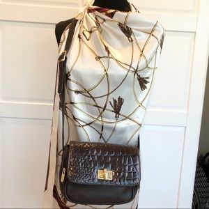 Jaqueline Ferrar Rich Brown Crossover Bag